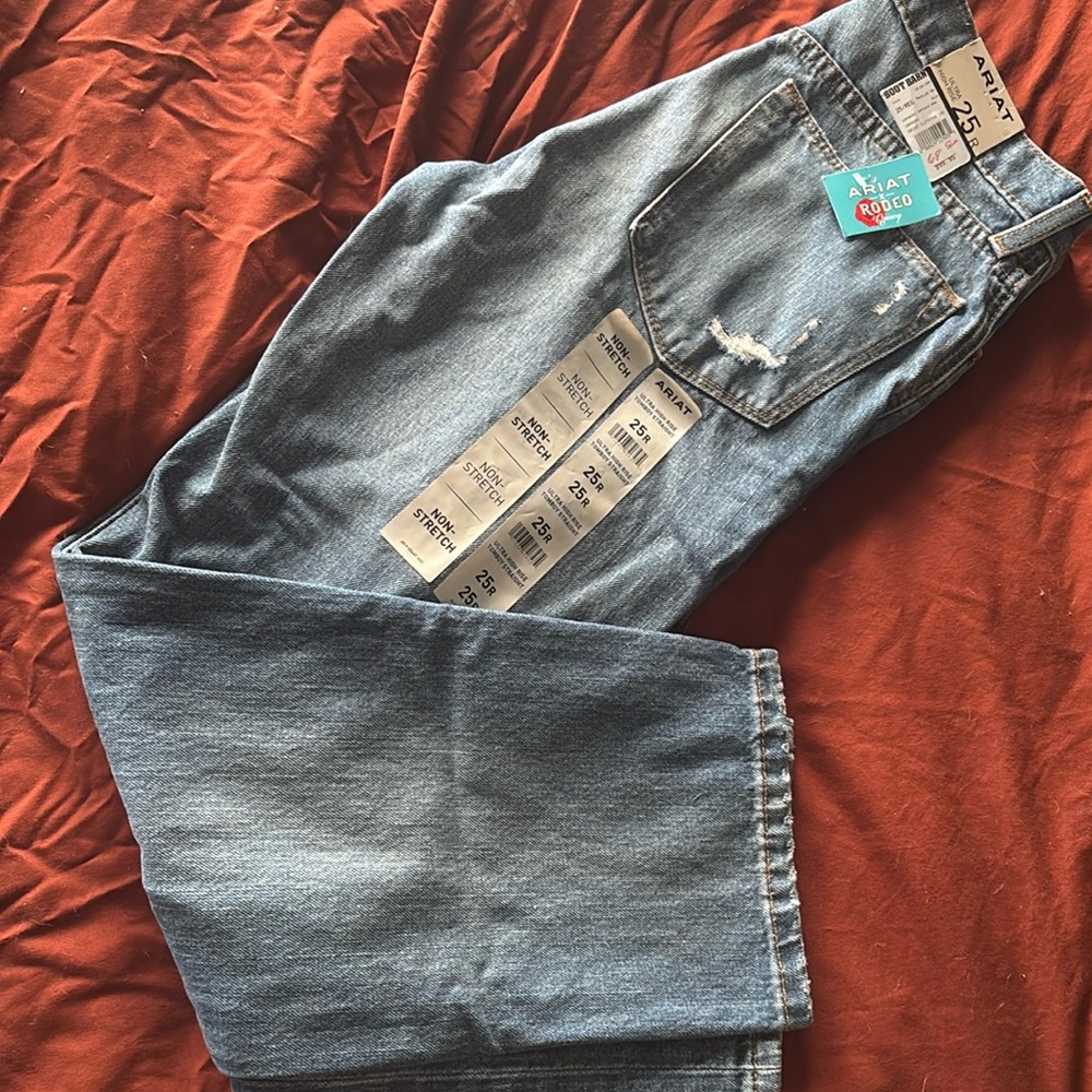 Rodeo Quincy  Rose Embroidered Distressed Ultra High Rise Boyfriend Jeans